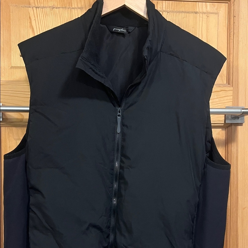 Men's Black PufferQuilted Vest Gcomlex Sz L